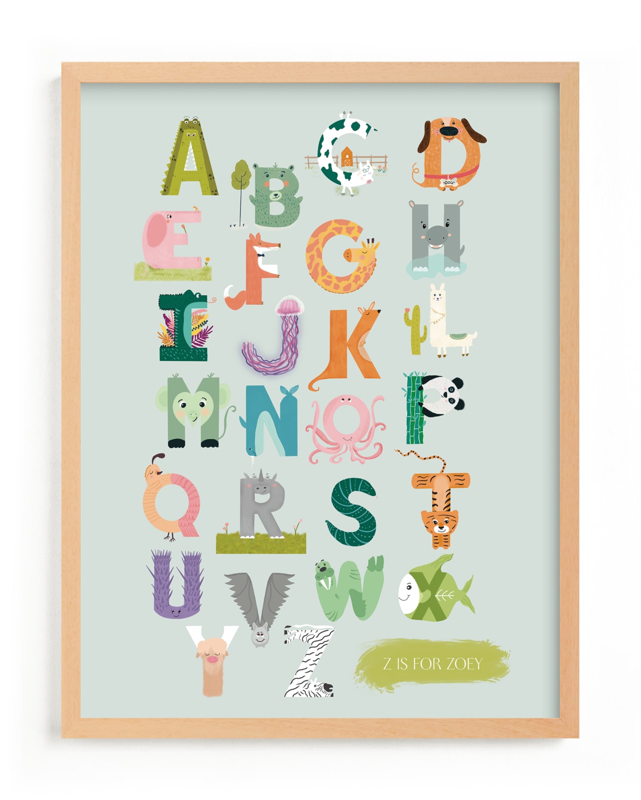 letters of the alphabet in the shape of animals