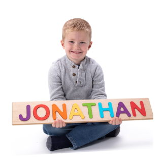 A personalized name puzzle with the name Jonathan