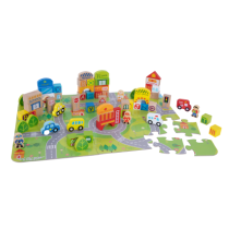 My Town Block Set Puzzle & Play Set by Fat Brain Toys